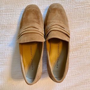 ModCloth tan loafer heels
